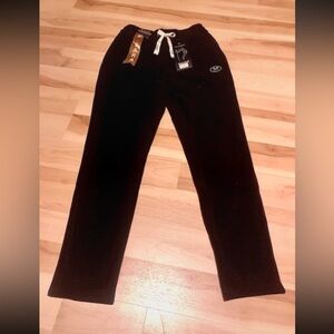 NEW NWT dark chocolate brown winter fleece insulated pants size S/M